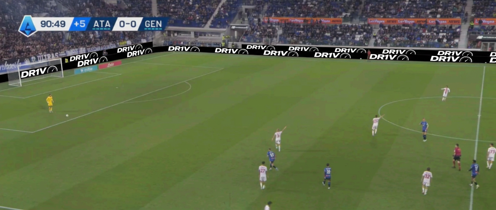 DRIV LED perimeter mockup at Atalanta home fixture