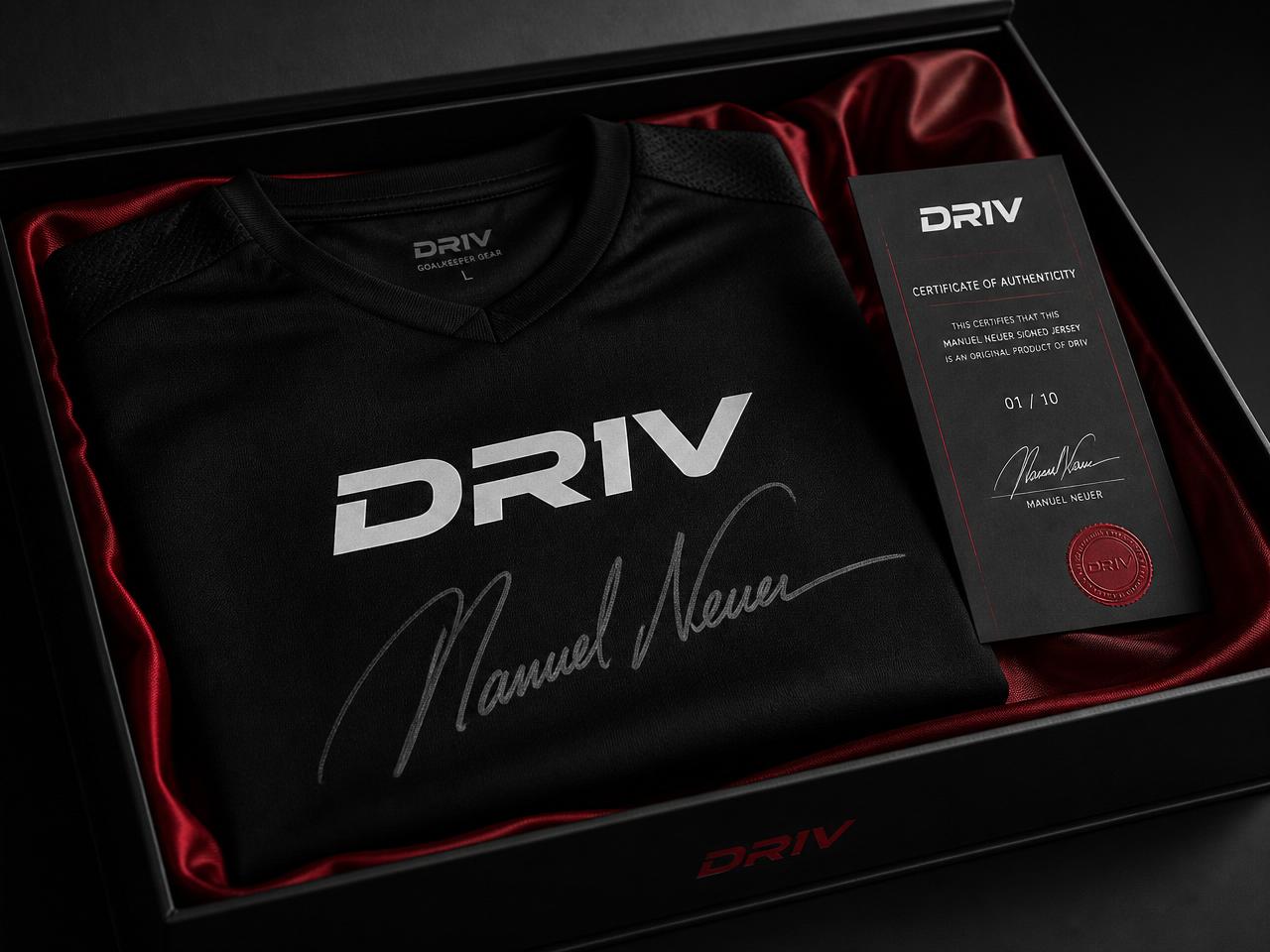 Signed Manuel Neuer DRIV jersey gift box